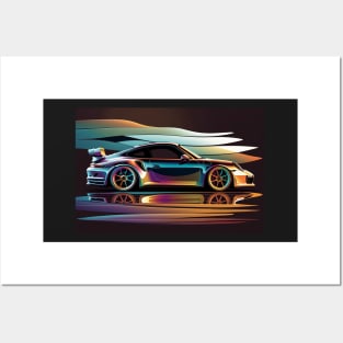 Exotic Car - 911 - 3 Posters and Art